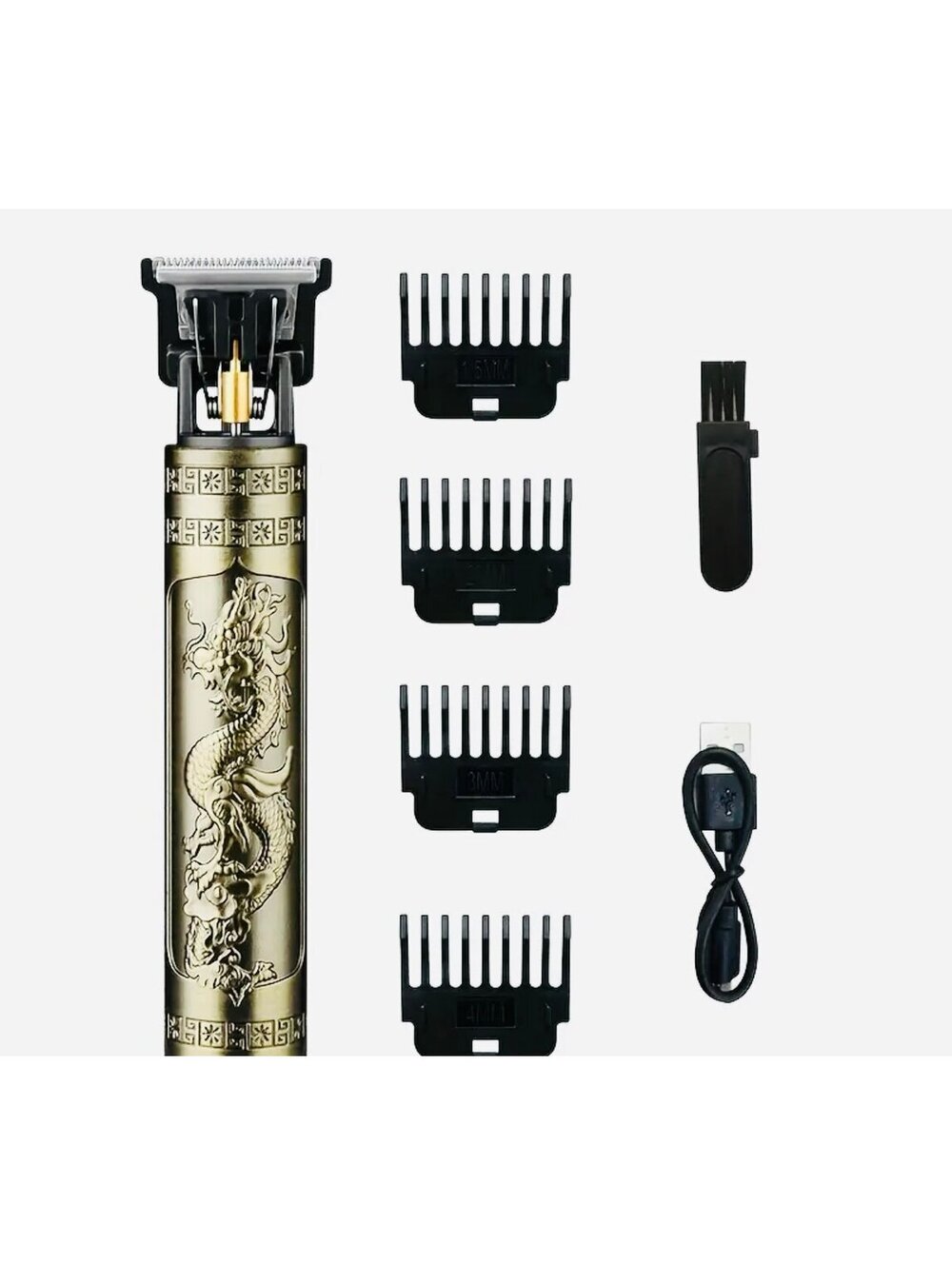New - Professional Cordless Electric Hair Clipper And Beard Trimmer - Bronze